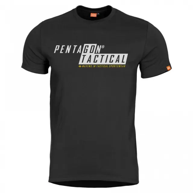 Pentagon Ageron "Go Tactical" T-Shirt-Μπλουζάκι Μακό για Τακτική - Καθημερινή Χρήση - 01-Black-Μαύρο