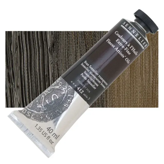 Sennelier Λάδι Finest Artists Oil 412 Sennelier Transparent Brown - 40ml