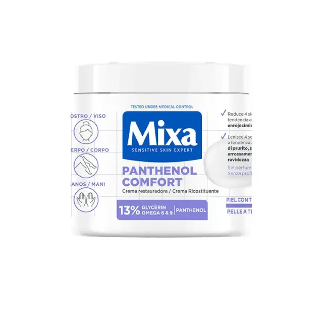 Mixa Panthenol Comfort Body Cream Πλούσια Ενυδατική Κρέμα Σώματος με Πανθενόλη, 400ml