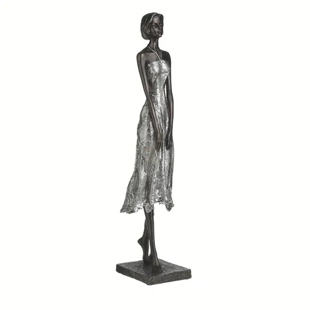 Αγαλματίδιο Γυναίκεια Φιγούρα Polyresin 9x11x44cm 3-70-547-0876