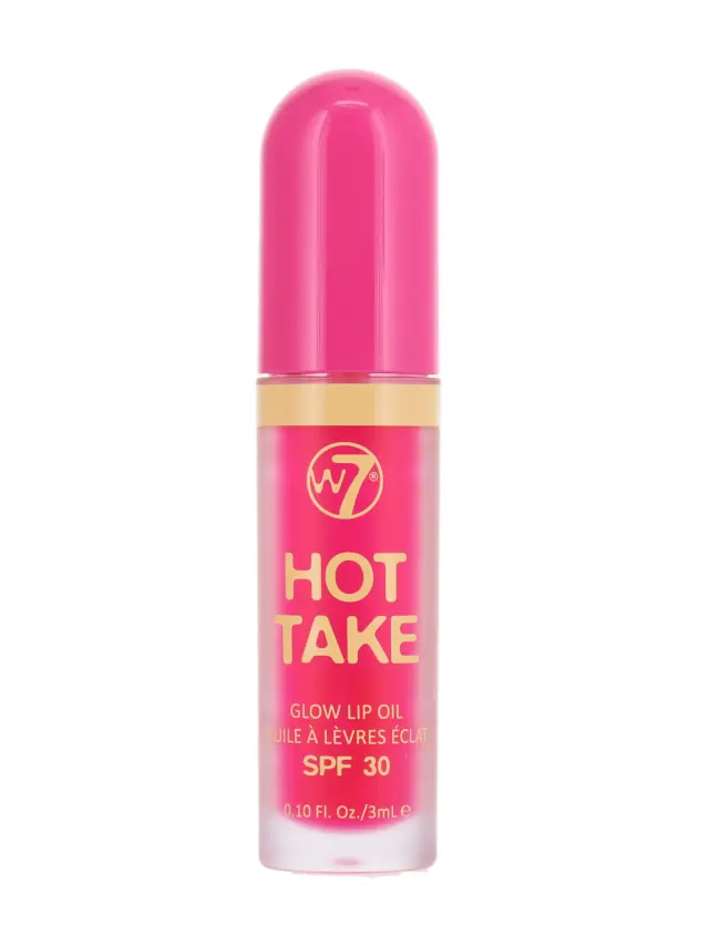 Hot Take Glow Lip Oil SPF 30 Pink W7