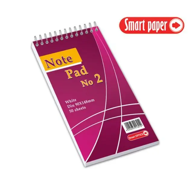 Μπλοκ Σπιράλ Λευκό Νο2 90x148mm