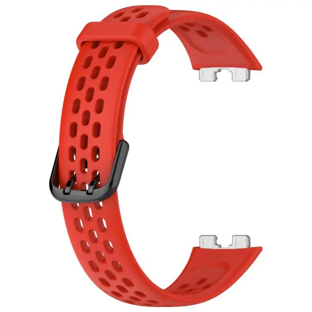Ανταλλακτικό Λουράκι Σιλικόνης Breathable για Huawei Band 8 / 9 / 10 - Red OEM