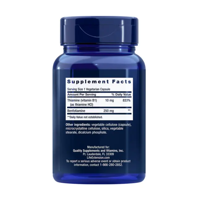 Life Extension Mega Benfotiamine 250 mg 2