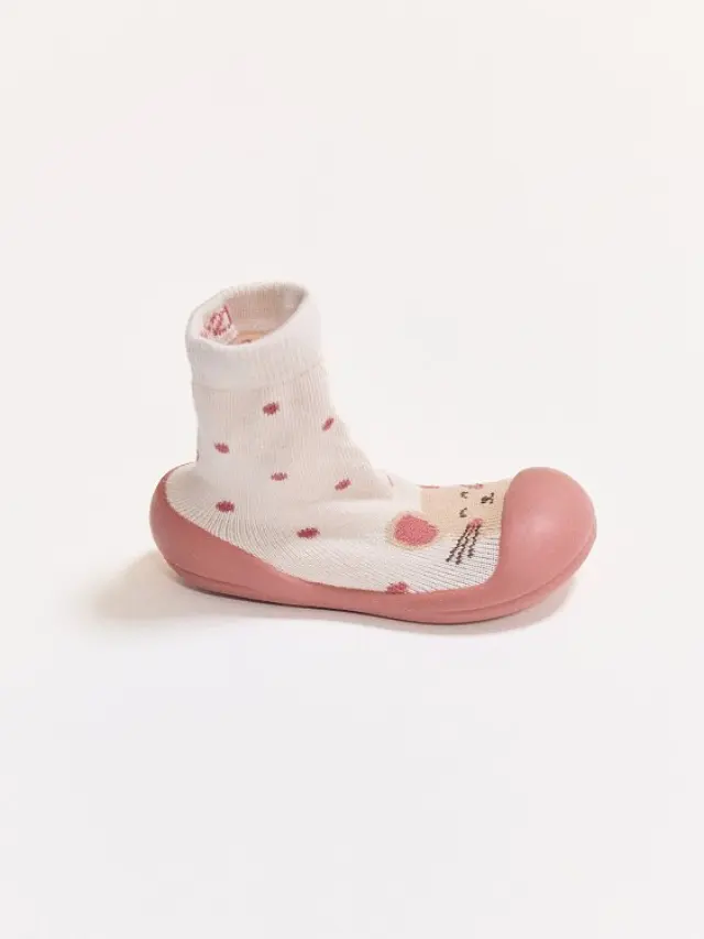 Βρεφικά Παντοφλάκια για Κορίτσια Pink Mouse ΛΕΥΚΟ 2