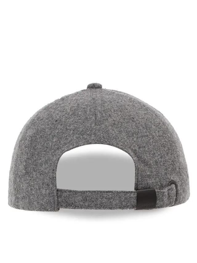 Calvin Klein Unisex Καπέλο Jockey Patch Logo Wool Baseball Cap Γκρι 3
