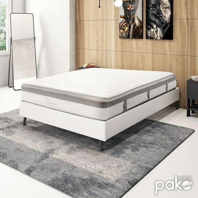 Στρώμα Utopia pakoworld pocket spring με ανώστρωμα 30-32cm 150x200εκ 2
