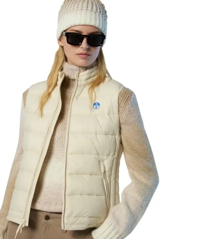 North Sails - Γυναικείο Αμάνικο Μπουφάν Galia Vest 000016-000-012A Λευκό 3