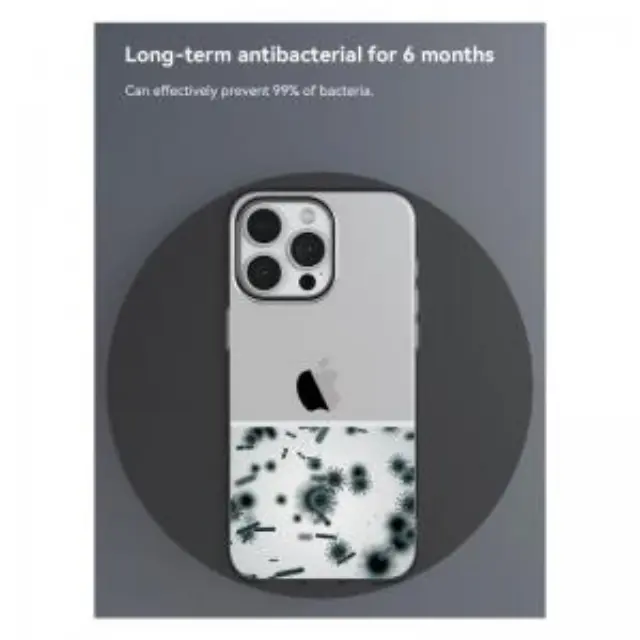 Θήκη TPU & PC Comma Apple iPhone 15 Plus Anti-Bacterial Hard Jacket Διάφανο N62857 3