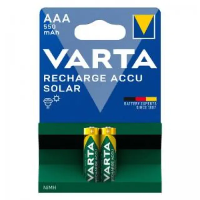 Varta Rechargeable Accu Solar AAA επαναφορτιζόμενες μπαταρίες 550mAh 1.2V 2τμχ 3