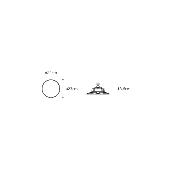 VK/02246/CCT – CCT Καμπάνα Φωτιστικό LED 100-240V 60W-100W 11.000lm IP65 Μαύρο 3