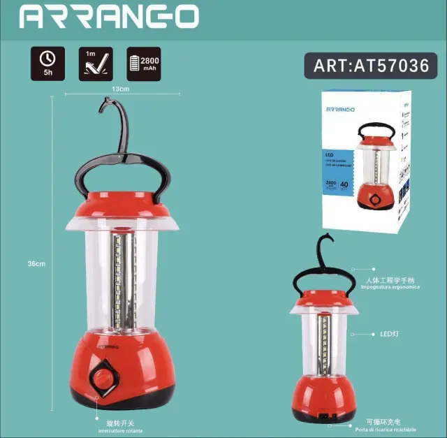ARRANGO LED Φαναράκι Χειρός AT57036 2