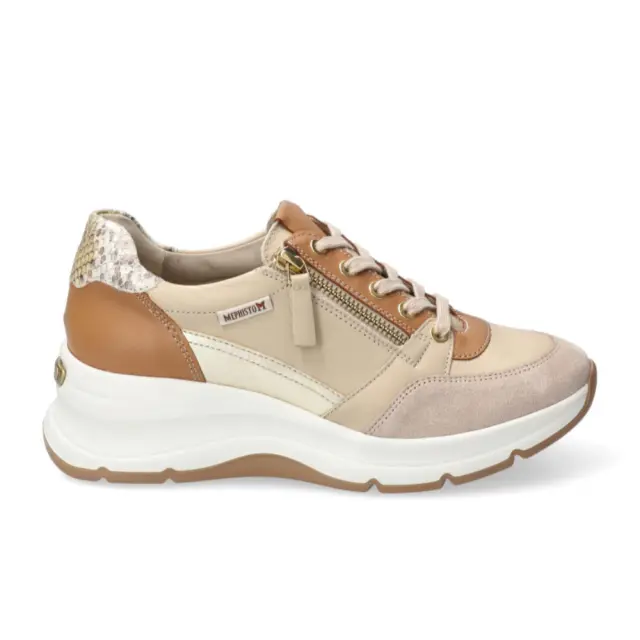 Mephisto Sneakers Γυναικείο δέρμα Καφέ MEP/HANOUK L/SAND