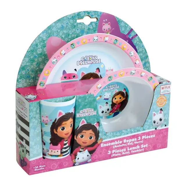 Gabby's Dollhouse παιδικό σερβίτσιο φαγητού (006263) 2