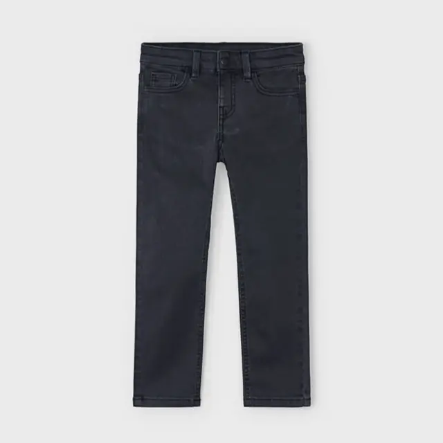Mayoral Παντελόνι Τζιν Slim Fit Βασικό Μαύρο για Αγόρι