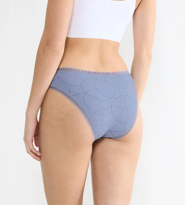 Sloggi Βαμβακερά Σλιπ Go Crush H Hipster C3P Συνδυασμός Μέντα 3-Pack 3