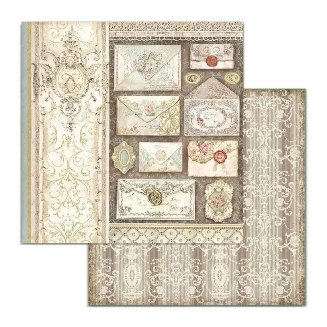 Χαρτί Scrapbooking Stamperia Διπλής Όψης - Letters - 31x30cm