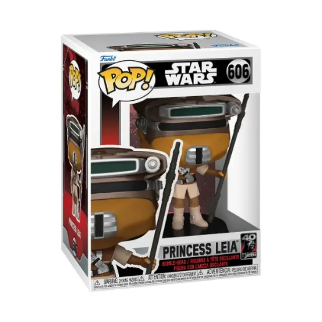 Funko Pop! Disney Star Wars: Return of the Jedi 40th - Princess Leia (Boushh) #606 Bobble-Head Vinyl Figure 2