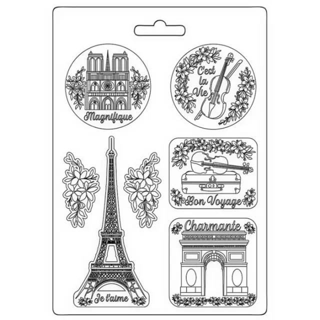 Εύκαμπτο Καλούπι για Σαπούνι-Γύψο - 21x29.7cm - Create Happiness Oh La La Tour Eiffel