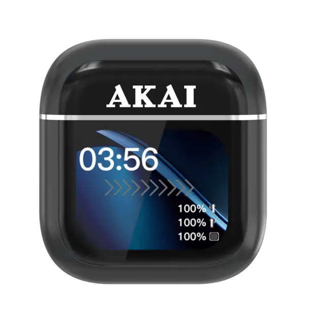 Akai BTE-J600BK In-ear Bluetooth Handsfree Ακουστικά με Θήκη Φόρτισης Black 2