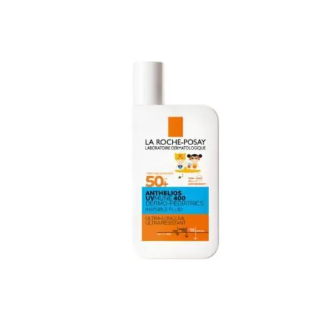 La Roche-Posay Anthelios UVMUNE 400 Dermo-Pediatrics Invisible Fluid SPF 50+ παιδικό αντηλιακό με λεπτόρρευστη υφή για το ευαίσθητο παιδικό δέρμα & για το δέρμα με τάση ατοπίας