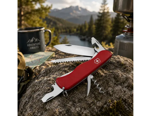 Ελβετικός Σουγιάς Victorinox Forester με 12 λειτουργίες και μήκος 11.1cm - Red 0.8363