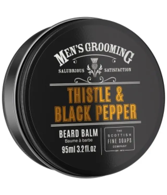 The Scottish Fine Soaps Men’s Grooming THISTLE & BLACK PEPPER Baerd Balm κερί για μούσι 95ml 2