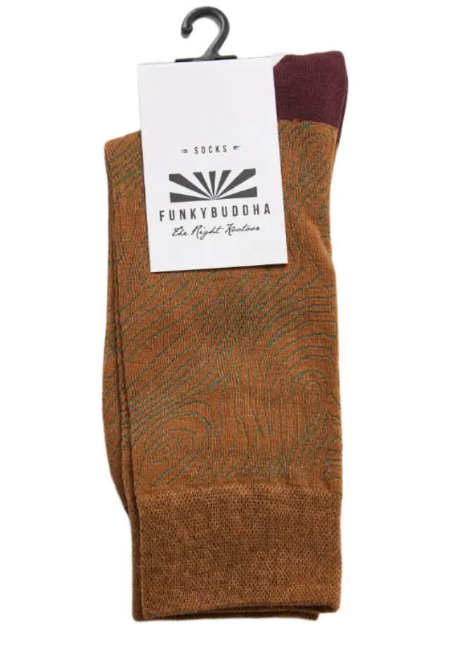 FunkyBuddha ανδρικές patterned κάλτσες FBM014-364-10-2