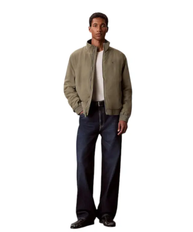 Calvin Klein - Ανδρικό Τζάκετ Ls Padded Nylon Harrigton LV04RG500G-LDY Λαδί 3
