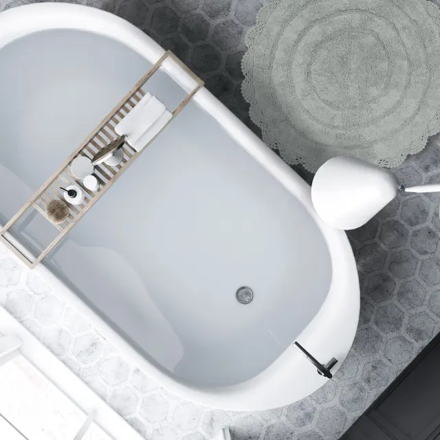 Πατάκι Μπάνιου Φ60 Bathmats Das Home 0632 Γκρι 3