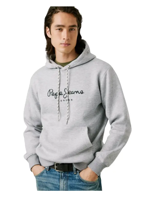 Pepe Jeans - Ανδρική Φούτερ με Κουκούλα Macbeth PM5800019-933 Γκρι 3