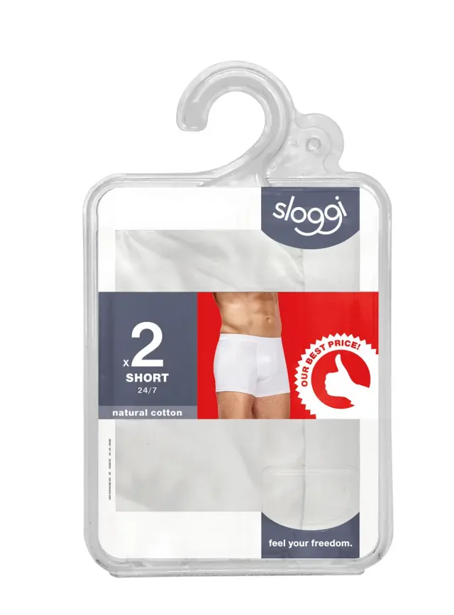 Sloggi Men Μποξεράκια 24/7 Short 2 TMX Λευκό - 2XL 2