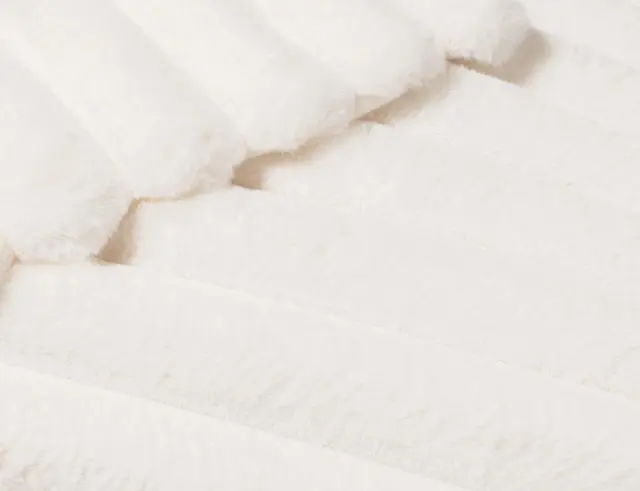 Κουβέρτα Boudoir Douceur d'intérieur με εσωτερική επένδυση fleece και διαστάσεις 180x220cm - White 1612834 3