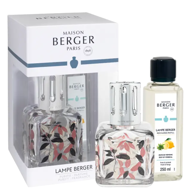 Maison Berger Paris Lampe Berger Glacon Feuilles Gift Set Καταλυτική Λάμπα Αρωματισμού και Καθαρισμού Αέρα του Χώρου