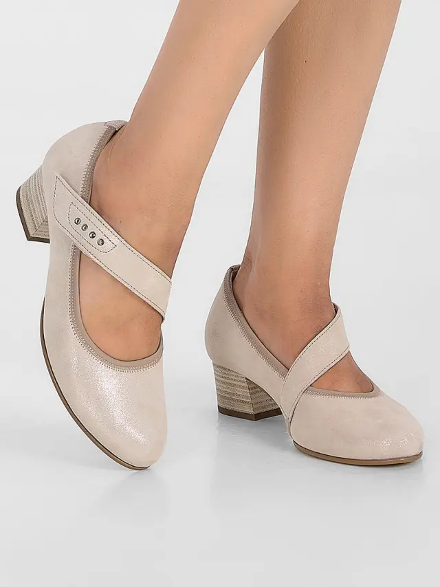 Gabor Μπαρέτες Γυναικείο δέρμα Nubuck Μπεζ GAB/36149N 14-MUSCHEL 2