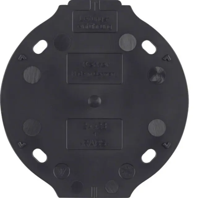 Base plate 1gang, self-extinguishing, 1930, black