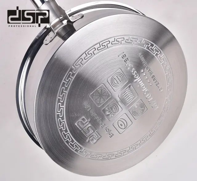 Τηγάνι ανοξείδωτο με καπάκι - 4.0L - CS003-C28 - DSP - 561352 3