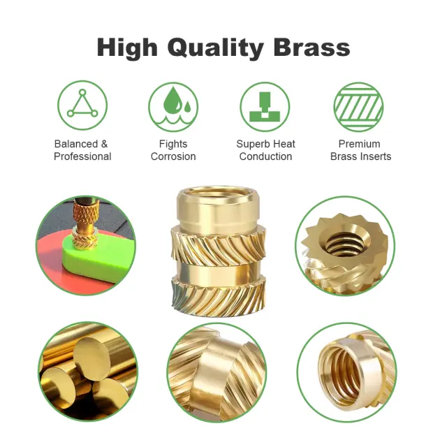 Mintion M4 x 8,1mm x 6,3mm Threaded Insert Set - 50 pcs 3