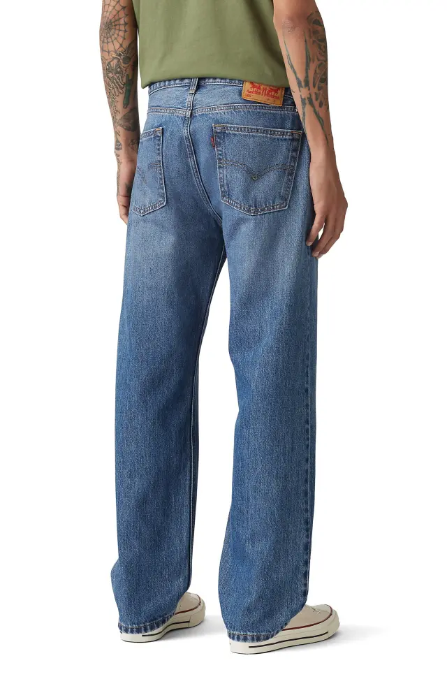555 RELAXED STRAIGHT DARK INDIGO - WORN IN - DAILY RITUAL Dark Indigo 2