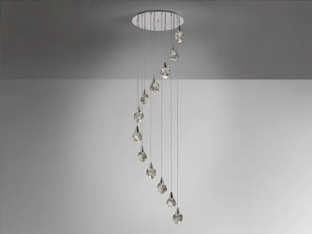 AQUARIA LAMP 12L CHROME φωτιστικό κρεμαστό Χρώμιο 2
