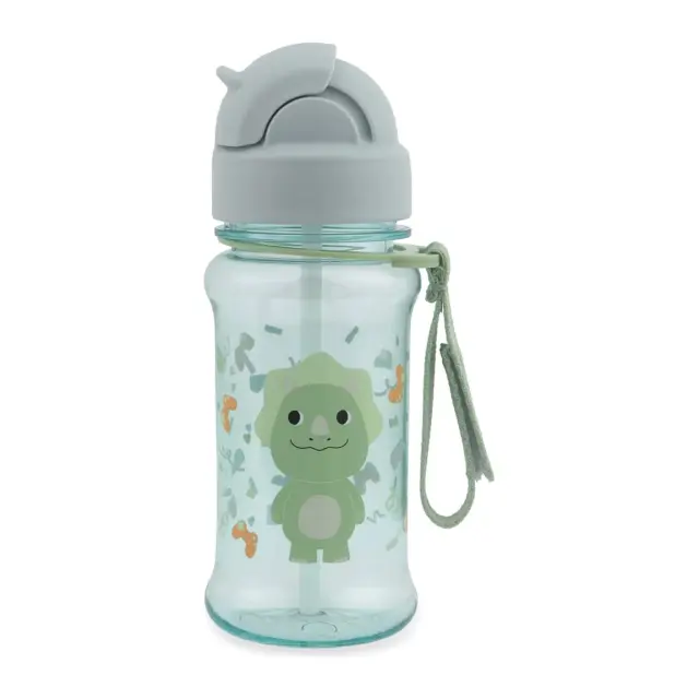 Skip Hop Besties Squad Tritan Παγούρι με Καλαμάκι 355ml Dino Green