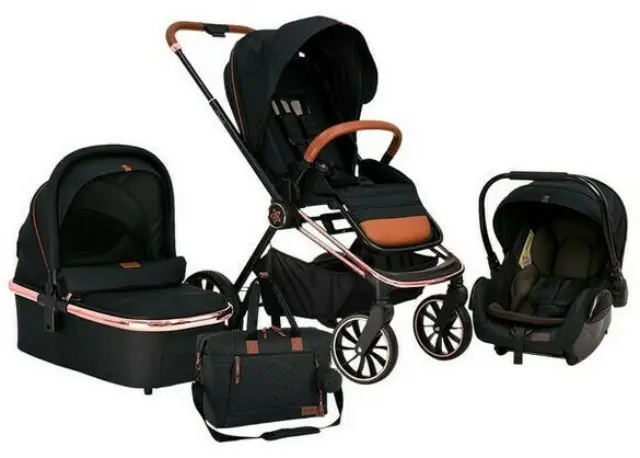 Bebe Stars Πολυκαρότσι Jewel Volcano Black (350-188) Μαύρο