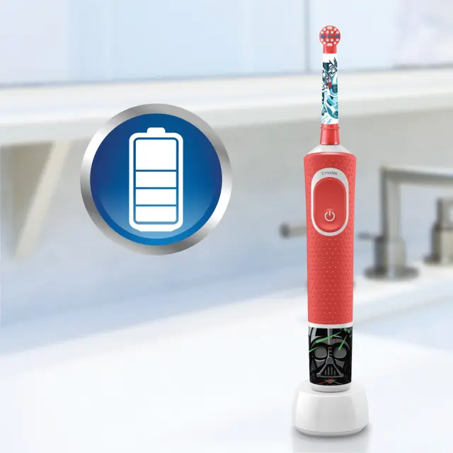 Oral-B Kids Ηλεκτρική Παιδική Οδοντόβουρτσα Star Wars 3+ με Μαλακές Ίνες & Αυτοκόλλητα 3
