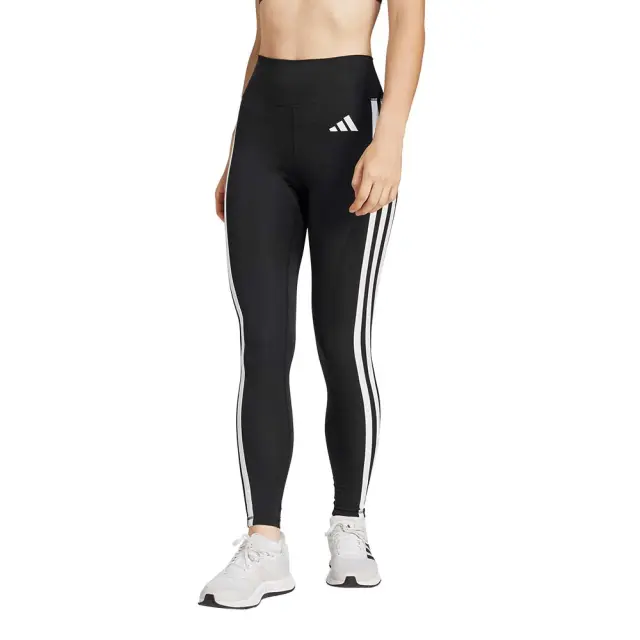 adidas Performance Women's Optime Essentials 3Stripes Leggings Μαύρο - Άσπρο JD6545 (adidas Performance)