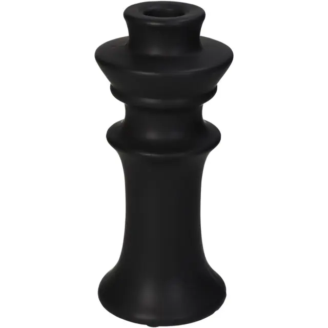 Κηροπήγιο Μαύρο Κεραμικό 8x8x18cm
