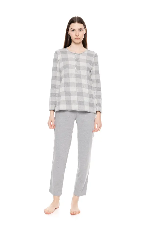 W1655 - Type - PYJAMA JACQUARD GREY PLAID