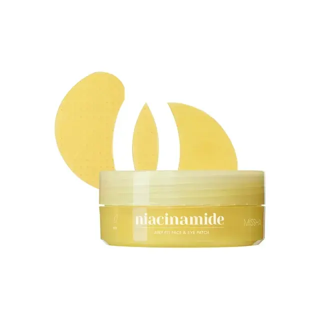 Missha Airy Fit Niacinamide Brightening Face + Eye Patch-Λάμψη για τα μάτια και το πρόσωπο 60ptcs