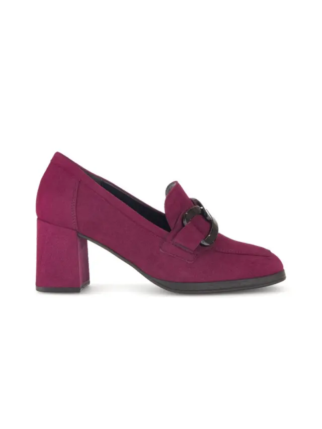 Gabor Μοκασίνια-Loafers Γυναικείο δέρμα Nubuck Μωβ GAB/55291 15-AUBERGINE 3