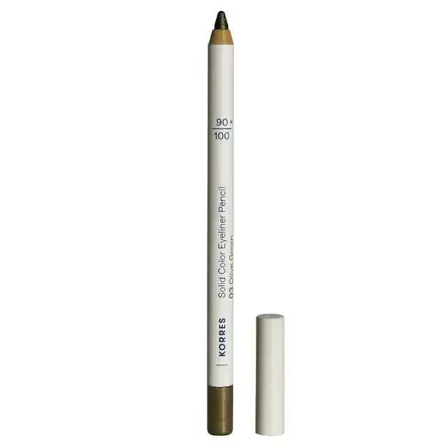 KORRES Solid Color Eyeliner Pencil 03 Olive Green Απαλό μολύβι για το περίγραμμα των ματιών με μεγάλη διάρκεια