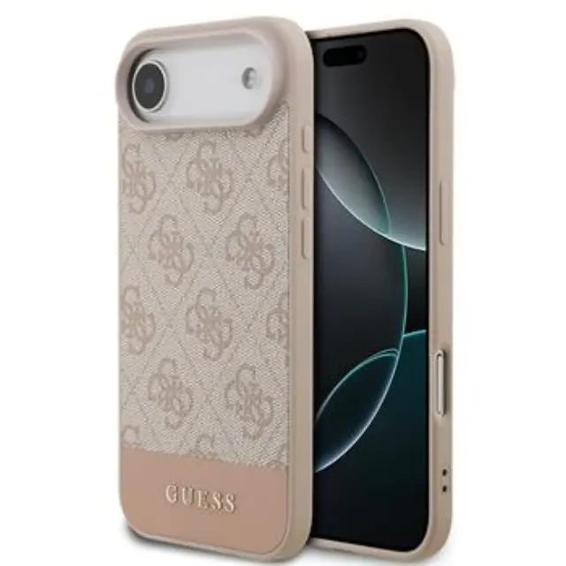 Guess PU 4G Stripe Case for iPhone Air Pink